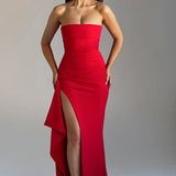 Alina | Strapless Maxi Dress